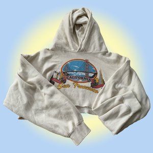 california cropped hoodie